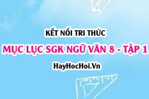 Mục lục SGK Ngữ Văn 8 Kết nối tri thức Tập 1